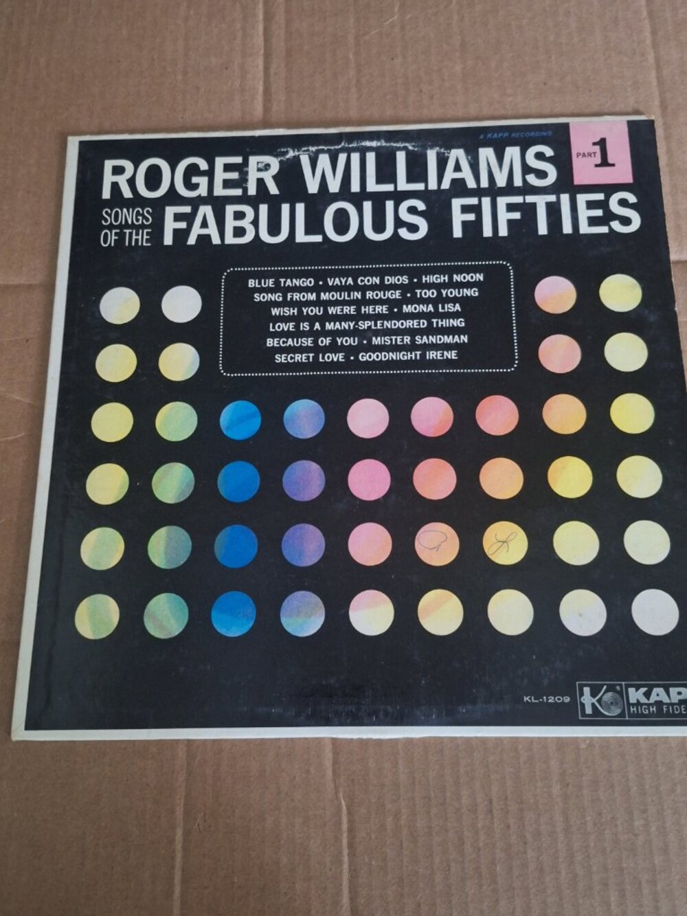roger williams songs of the fabulous fifties lp record